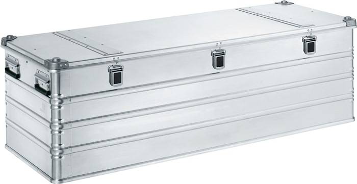 Aluminiumbox L1600xB600xH495mm 396l m.Klappverschluss u.Alu-Stapelecken