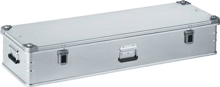 Aluminiumbox L1400xB450xH250mm 119l m.Klappverschluss u.Alu-Stapelecken