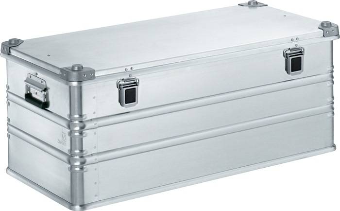 Aluminiumbox L1000xB500xH410mm 162l m.Klappverschluss u.Alu-Stapelecken