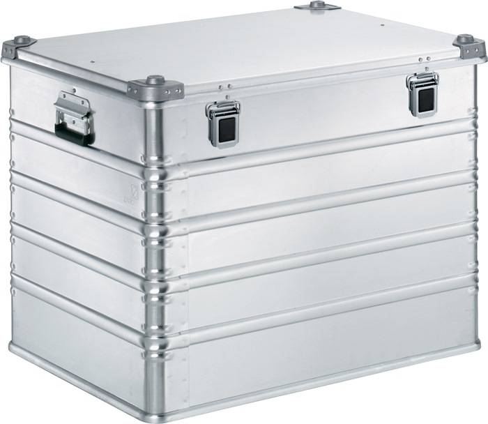 Aluminiumbox L800xB600xH610mm 239l m.Klappverschluss u.Alu-Stapelecken