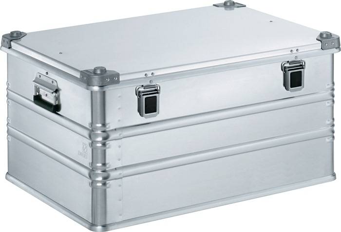 Aluminiumbox L800xB600xH410mm 157l m.Klappverschluss u.Alu-Stapelecken