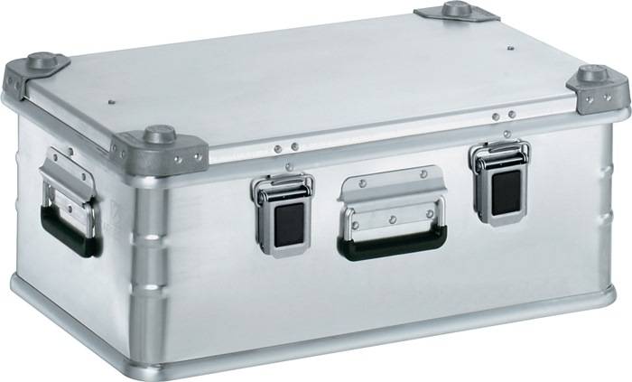 Aluminiumbox L600xB400xH250mm 42l m.Klappverschluss u.Alu-Stapelecken