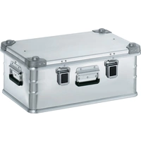 Aluminiumbox L600xB400xH250mm 42l m.Klappverschluss u.Alu-Stapelecken Aluminiumbox L600xB400xH250mm 42l m.Klappverschluss u.Alu-Stapelecken