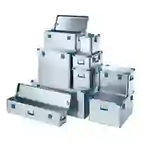 Euro/-Werkzeug-Box L800xB600xH410mm 157l m.Klappverschluss u.Stapelecken Euro/-Werkzeug-Box L800xB600xH410mm 157l m.Klappverschluss u.Stapelecken