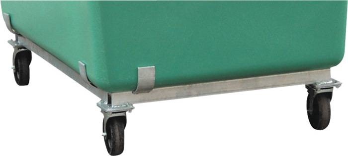 Rollengestell f.GFK-Behälter 200 hochl verz.m.4 Lenkrollen CEMO