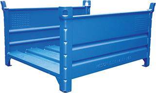 Lagergestell RAL5010 B1000xT800xH600 mm Nutzlast1,5t Auflast4,5t längsseitig Wandumschlag - Artikel: 7830412934