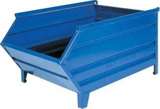 Lagersichtbehälter B1200/1000xT800xH600 mm Nutzlast 1t Auflast 4t RAL5010 - Artikel: 7830412942