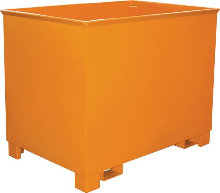 Transportbehälter 0,3 m³ L620xB840xH800mm lack.feuerrot o.Zentrierwände BAUER