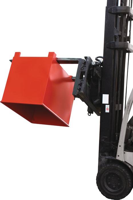 Transportbehälter 0,3 m³ L620xB840xH800mm lack.feuerrot o.Zentrierwände BAUER