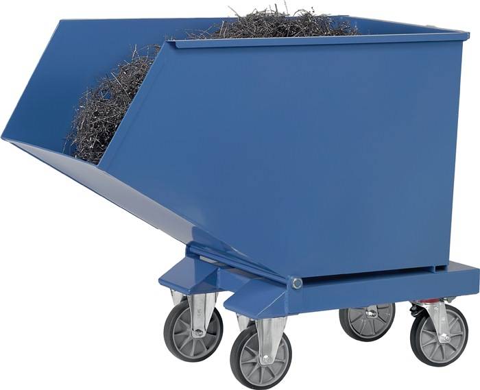 Muldenkipper Inh.450l L1374xB730xH1072mm brillantblau o.Ablasshahn FETRA