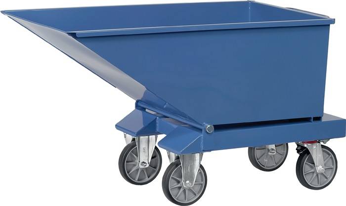 Muldenkipper Inh.250l L1359xB713xH780mm brillantblau o.Ablasshahn FETRA