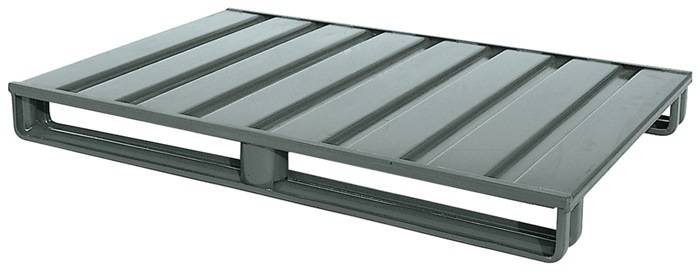 Flachpalette L1000xB800xH125mm Trgf.2000kg 2 Kufen STA grau