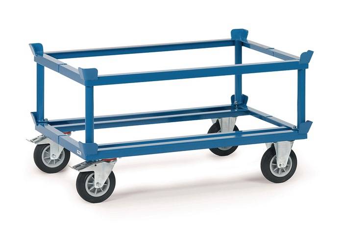 Aufsatzrahmen H.ohne/mit Fahrgestell 140/422mm f.Palettengröße 1200x800mm FETRA