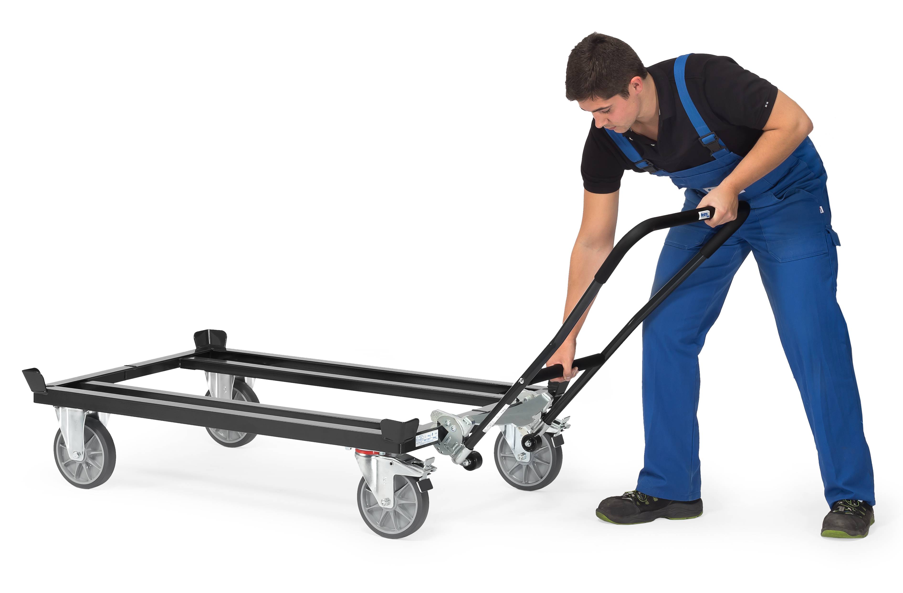 Fetra Aufsetzrahmen für Paletten-Fahrgestell Palettengröße 800x600 mm 370/652 mm hoch