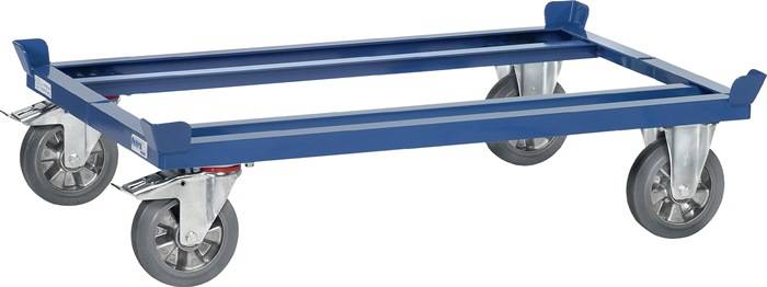 Palettenfahrgestell f.Pal.gr.1200x1000mm Elastic-Vollgummi Bereifung Trgf.1200kg