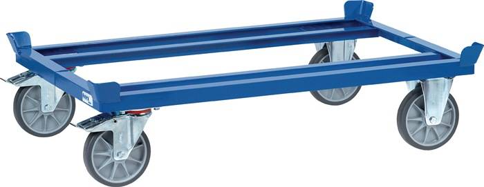 Palettenfahrgestell f.Palettengröße 1000x800mm TPE Bereifung Trgf.750kg FETRA