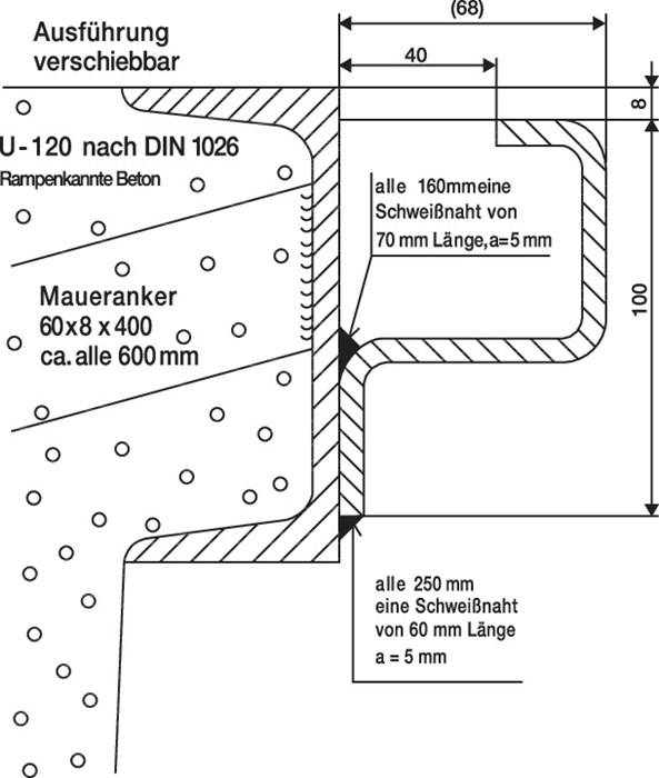 Überfahrbrücke Alu.natur L410xB1250mm Trgf.4000kg ALTEC