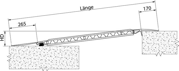 Überfahrbrücke Alu.natur L1985xB1500mm Trgf.2000kg ALTEC