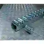 Rollenleiste schwer L.3600mm Stahl-Zylinderrollen D.45mm Rollenteilung 96mm BITO Rollenleiste schwer L.3600mm Stahl-Zylinderrollen D.45mm Rollenteilung 96mm BITO