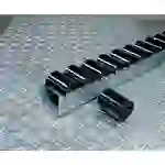 Rollenleiste schwer L.2400mm Ku.-Zylinderrollen D.46mm Rollenteilung 48mm BITO Rollenleiste schwer L.2400mm Ku.-Zylinderrollen D.46mm Rollenteilung 48mm BITO