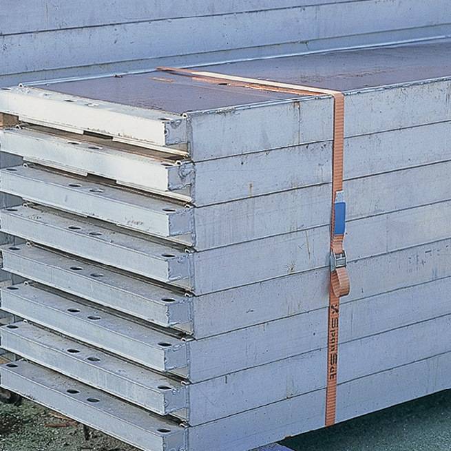 Ratschen-Zurrgurt DIN 12195-2 L.4m B.50mm 2-tlg.m.Ratsche+SP-Haken LC U 1000 daN