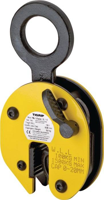 Blechgreifer Trgf.1500kg Greifber.0-20mm f.d.vertikalen Transport YALE