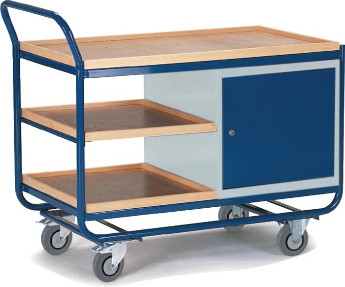 Tischwagen m.1 Schrank 3 Holzwerkstoffplatten L1000xB575mm Rand-H.20mm