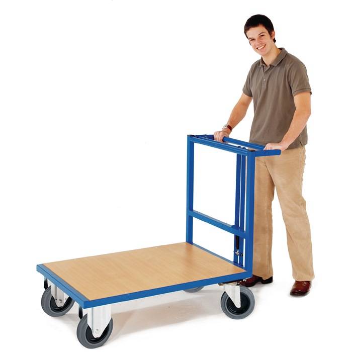 Plattformwagen Ladeflächen L1000xB700mm STA enzianblau Trgf.500kg