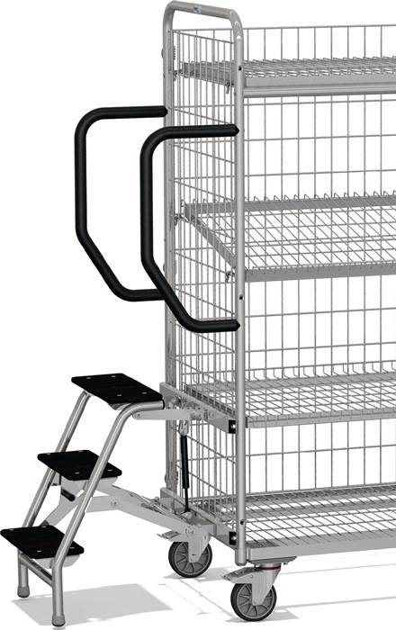 Trittstufenmodul 3 Stufen Arbeits-H.2800mm f.Komm.-Wagen B 590mm FETRA