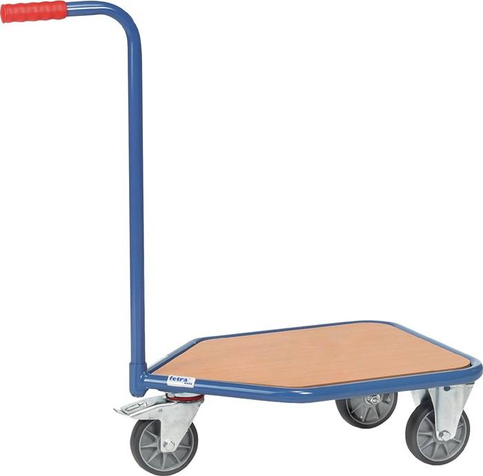 Griffroller L600xB450mm Holzwerkstoffplattform brillantblau Gesamt-Trgf.200kg