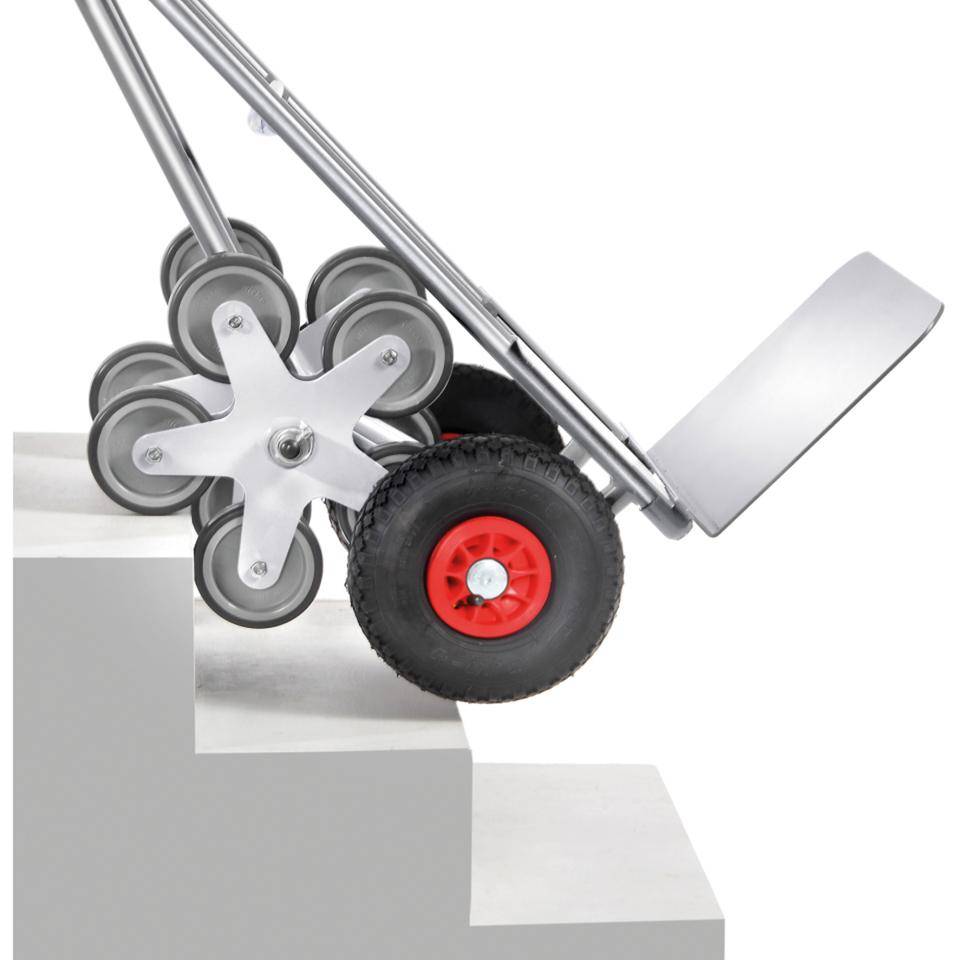 fetra® Alu-Treppenkarre, für den sicheren Transport runder Güter, 590x1300mm, 16kg