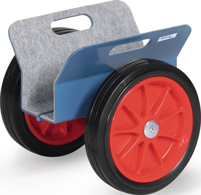 Plattenroller Außen-L300xB340xH307mm m.Klemmbacken Bereifung VG Trgf.250 kg