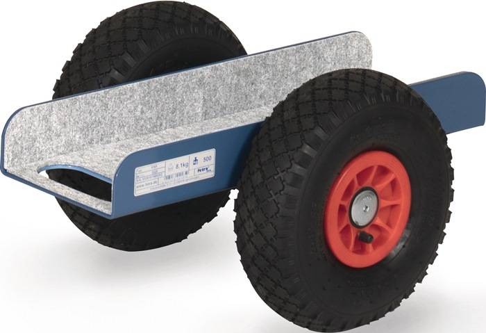 Plattenroller Außen-L500xB380xH260mm U-Form Bereifung Luft Trgf.400kg