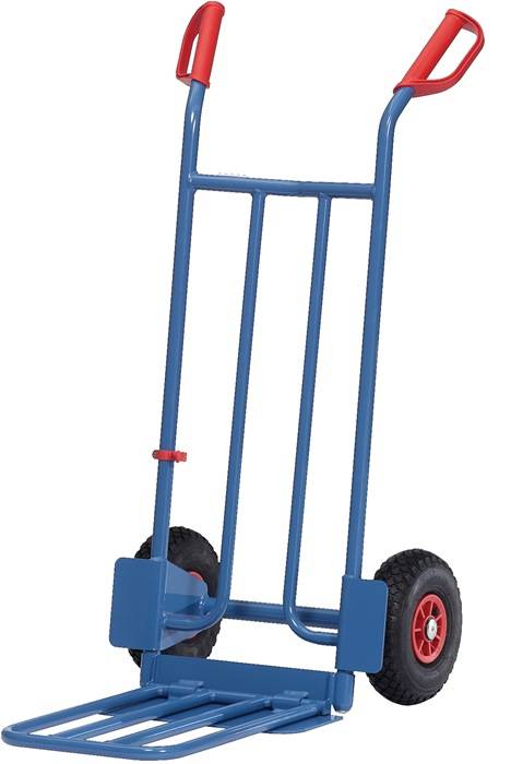 Sackkarre Schaufel-L150/500xB400/330mm H.1150mm Trgf.250 kg Luft-Bereifung blau