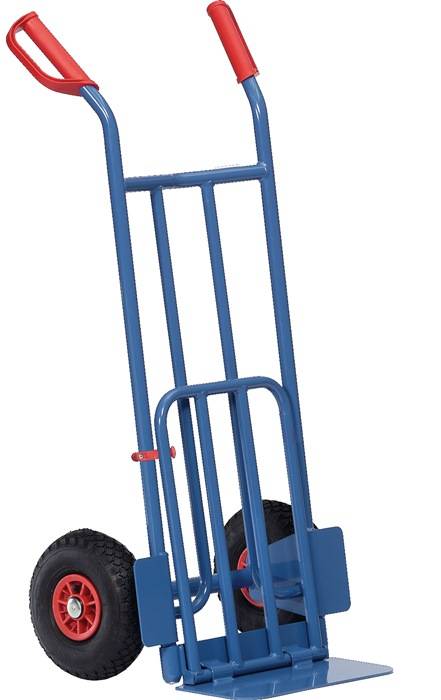 Sackkarre Schaufel-L150/500xB400/330mm H.1150mm Trgf.250 kg Luft-Bereifung blau