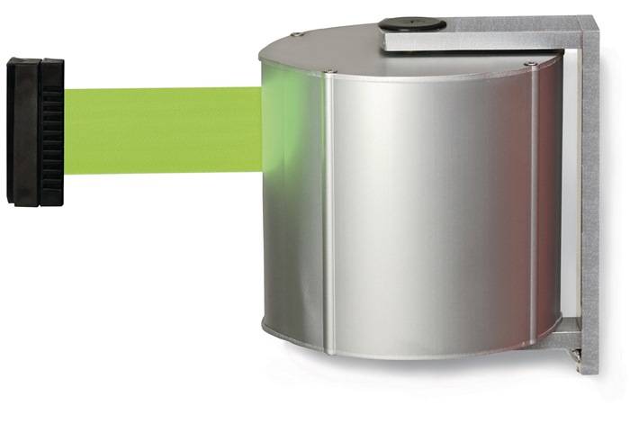 Gurtkassette silber f.Gurt-L.12m neongelb z.Wm.VIA GUIDE