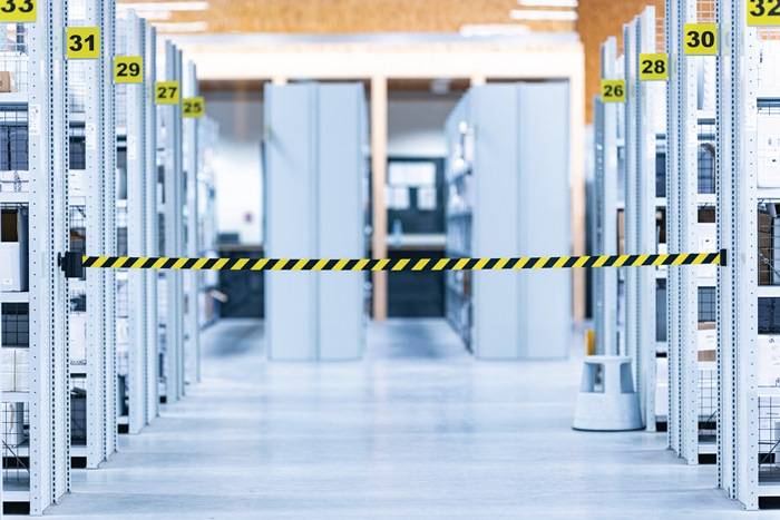 Gurtkassette silber f.Gurt-L.22m rot/weiß z.Wm.VIA GUIDE