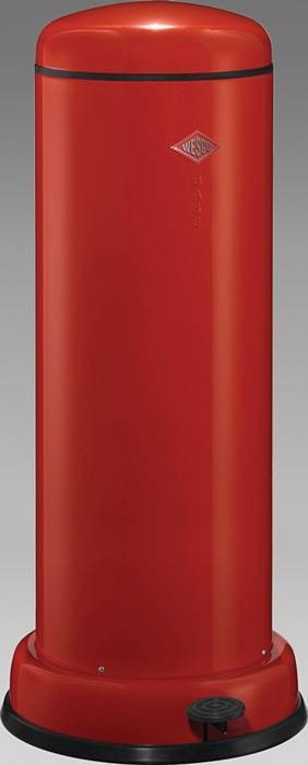 Gaststättentreteimer 30l D362xH800mm Stahlblech,rot Inneneinsatz verz.