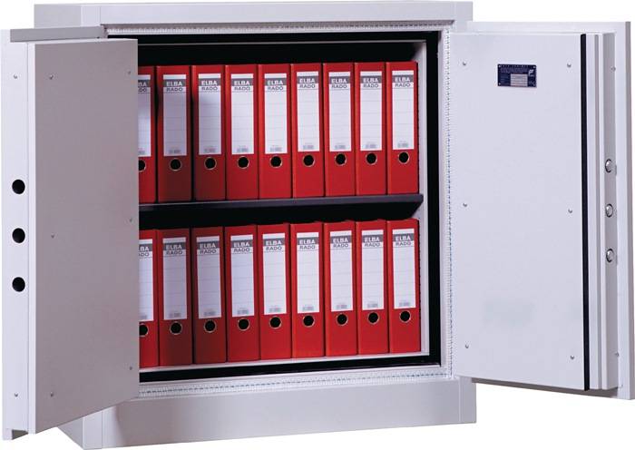 Dokumentenschrank H1000xB950xT550mm 2 Türen,2 Fbd.Anz.Ordner 18