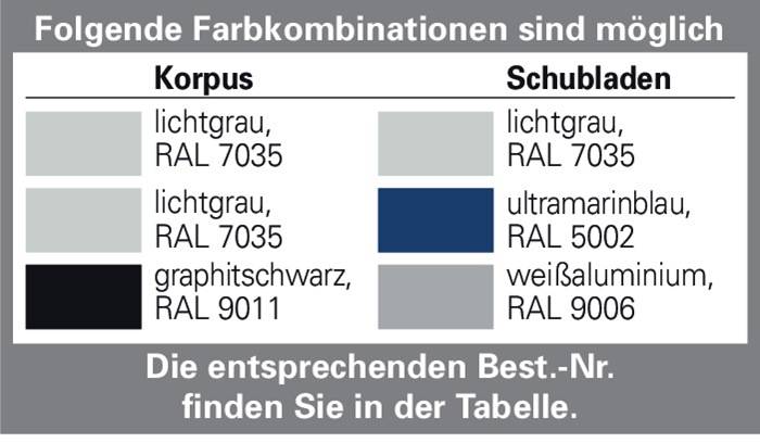 Hängeregistraturschrank H1350xB800xT600mm 2-bahnig lichtgrau o.Softeinzug