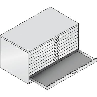C+P Flachablageschrank 7201000S10183 760x1350x960mm lgr