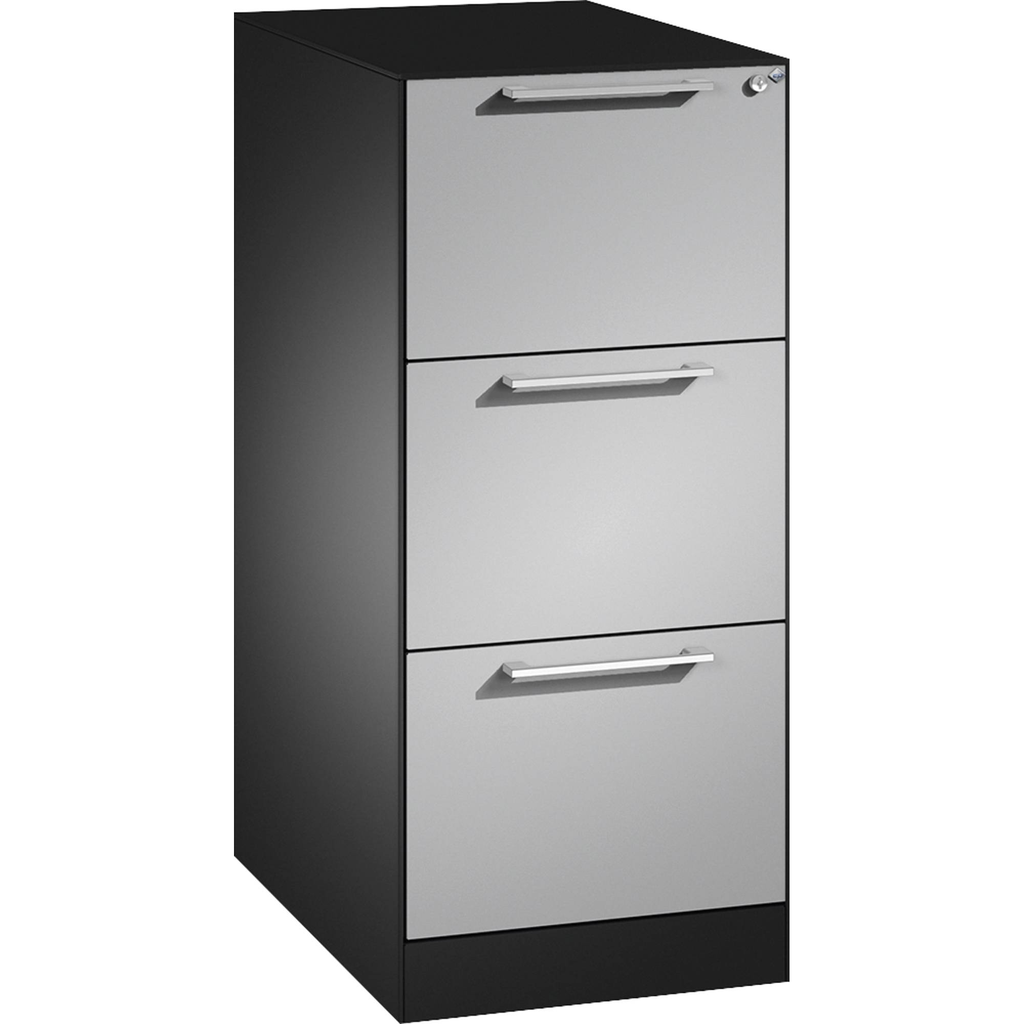 Hängeregistraturschrank Asisto 146245311S10013 A4 1-bahnig silbergrau/weißaluminium