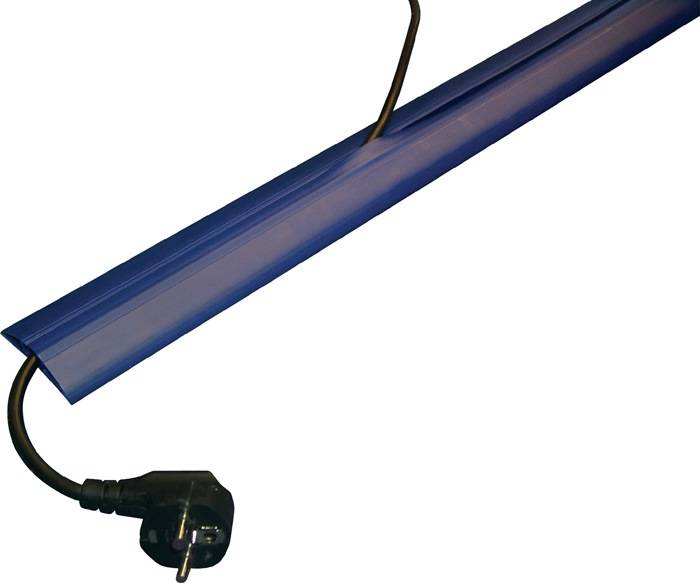 Kabelbrücken L3000xB62xH12mm Ku.blau m.Doppelklebeband EHA