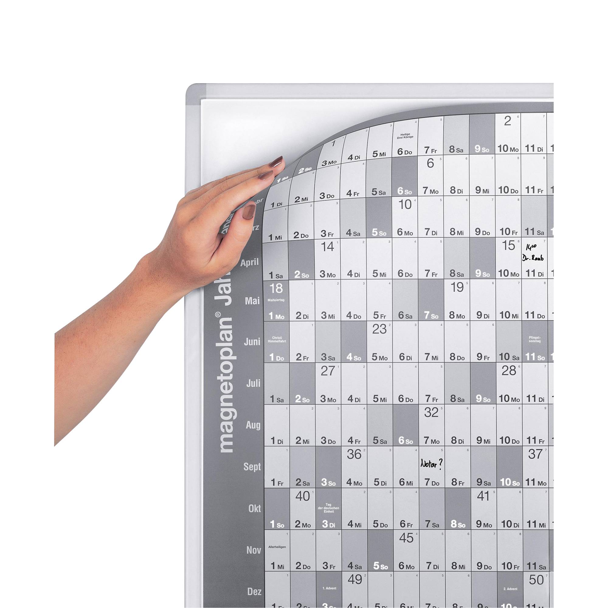 magnetoplan Trägertafel 12301 für Jahresplaner