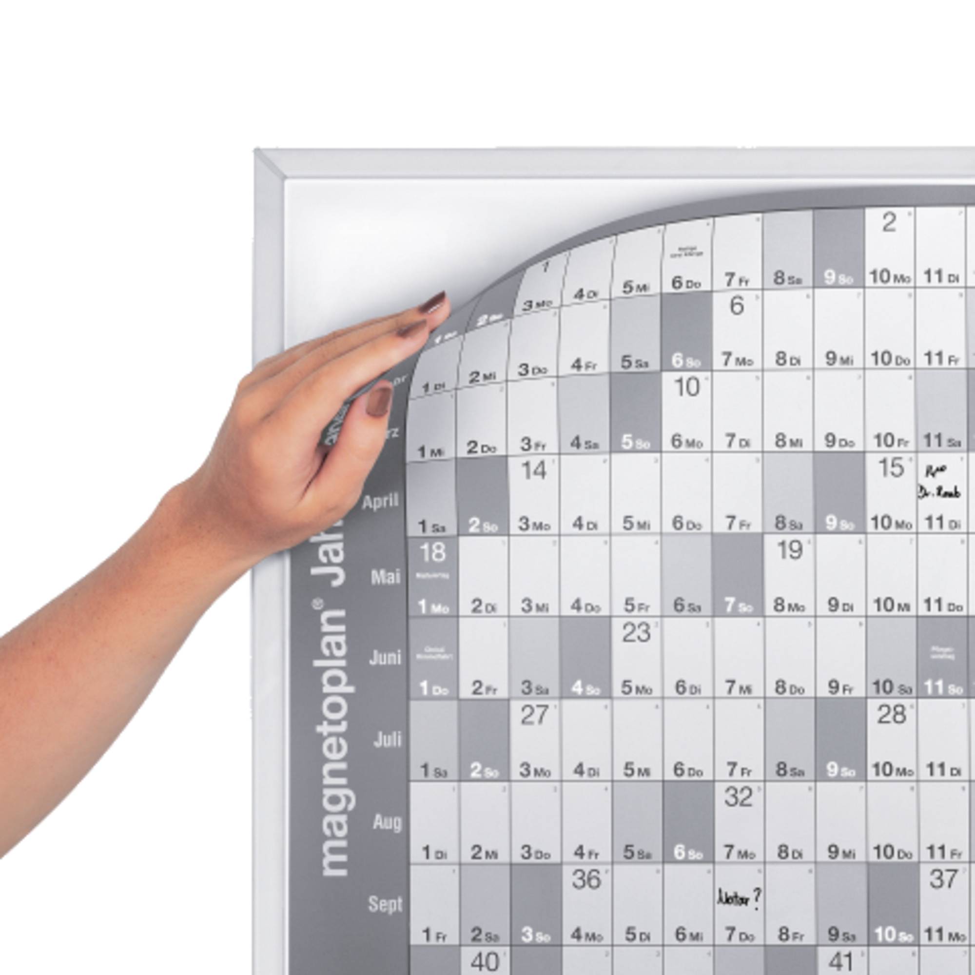 magnetoplan Trägertafel 12301 für Jahresplaner