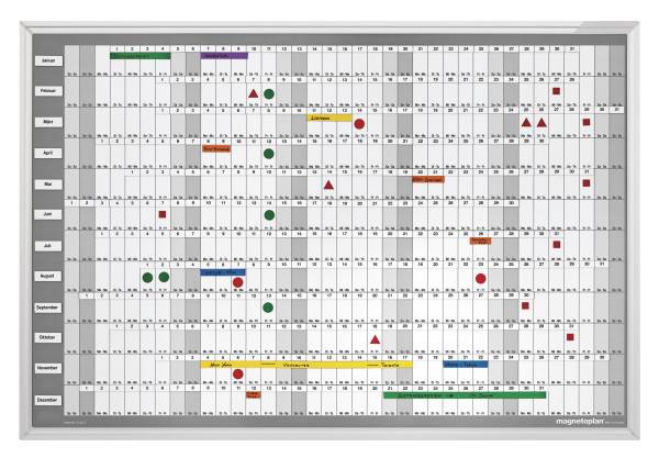 Magnetoplan magnethaftende Kalenderstreifen - 12 Streifen - 1-31