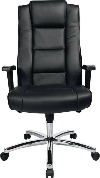 Chefsessel Leder/Kunstleder schwarz m.Synchrontechnik 420-510mm