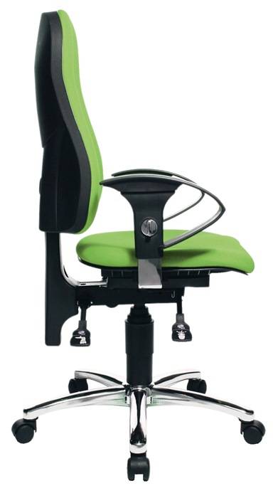 Bürodrehstuhl m.Permanentkontakt apfelgrün 460-560mm m.Rl.TOPSTAR
