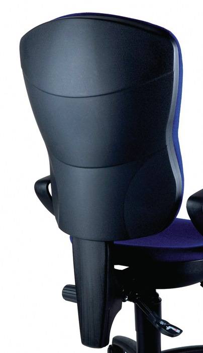 Bürodrehstuhl m.Permanentkontakt blau 420-550mm o.Armlehnen Trgf.110kg TOPSTAR