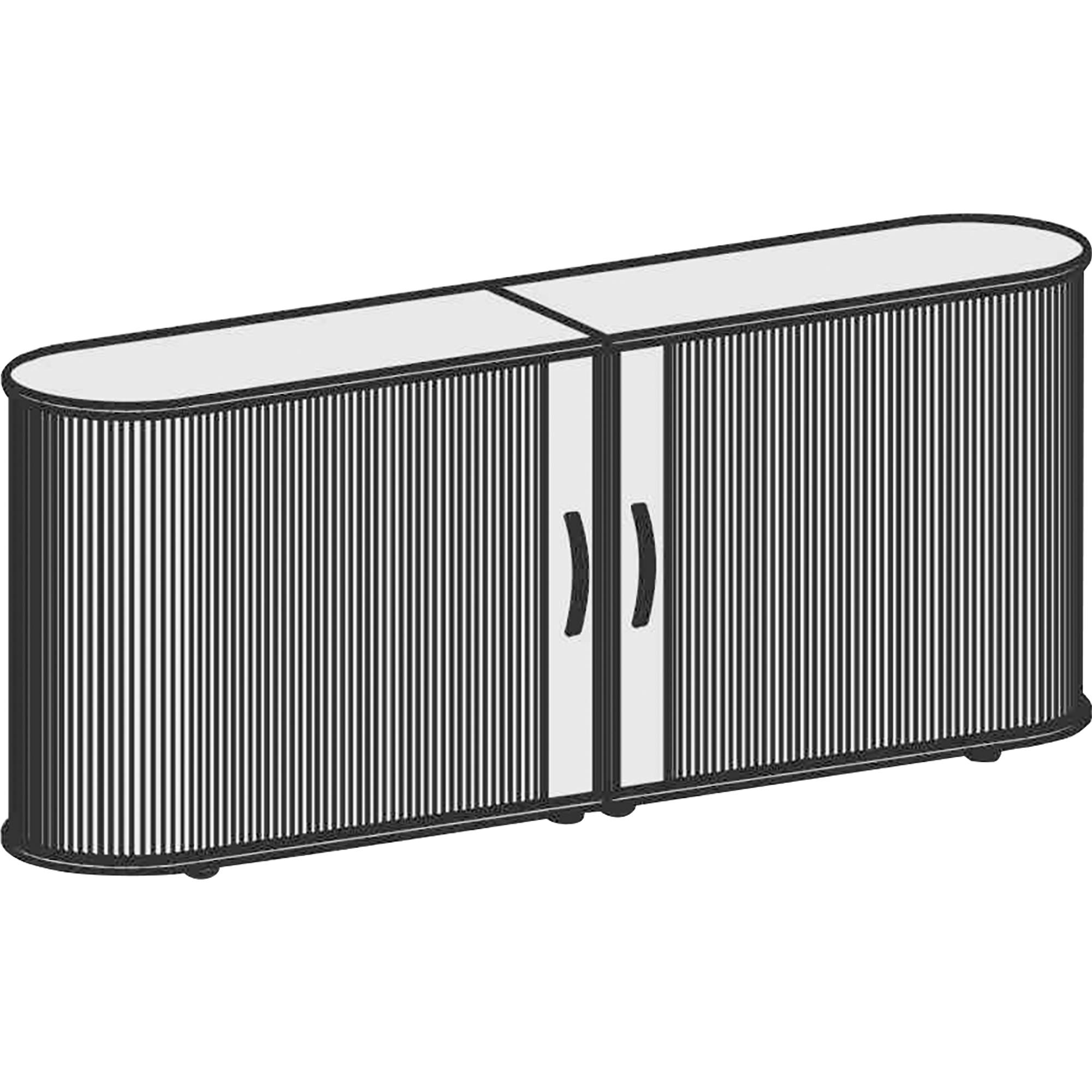 Geramöbel Rollladenschrank Flex S-382104-SA 2OH 200x80x40cm ah/si